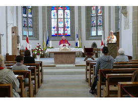 Bonifatiusandacht mit Weihbischof Prof. Dr. Karlheinz Diez in St. Crescentius (Foto: Karl-Franz Thiede)